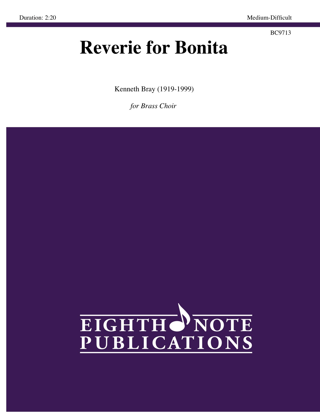 Reverie for Bonita - Kenneth Bray